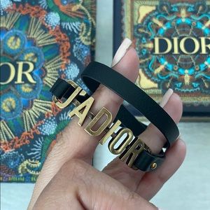 DIOR Leather J’Adior Bracelet. NEW